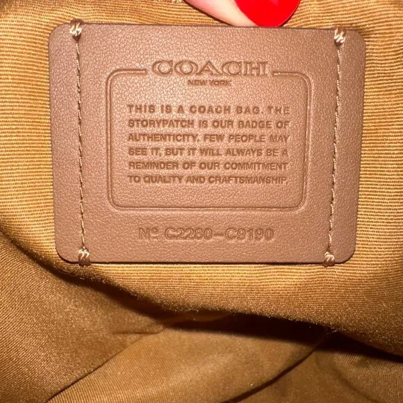 Coach Jules Hobo Bag Pebbled Leather - Orange - Picture 14 of 16